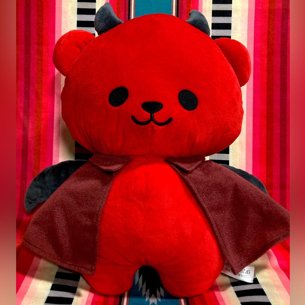 Fukuya Halloween Goth Bat Devil 🦇 Big Plush 14" Vampire Bear Bat